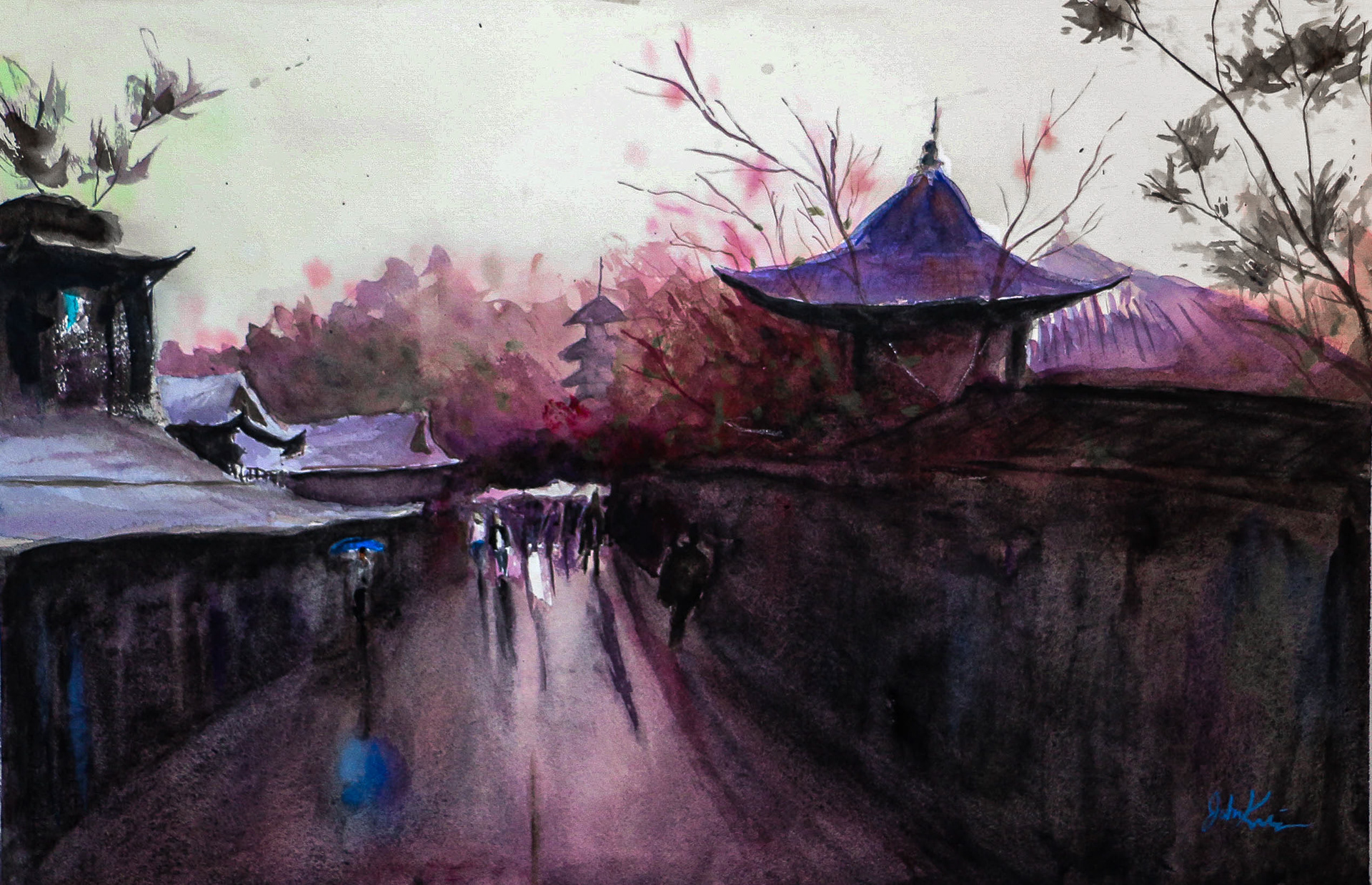 Evening Stroll in Kyoto