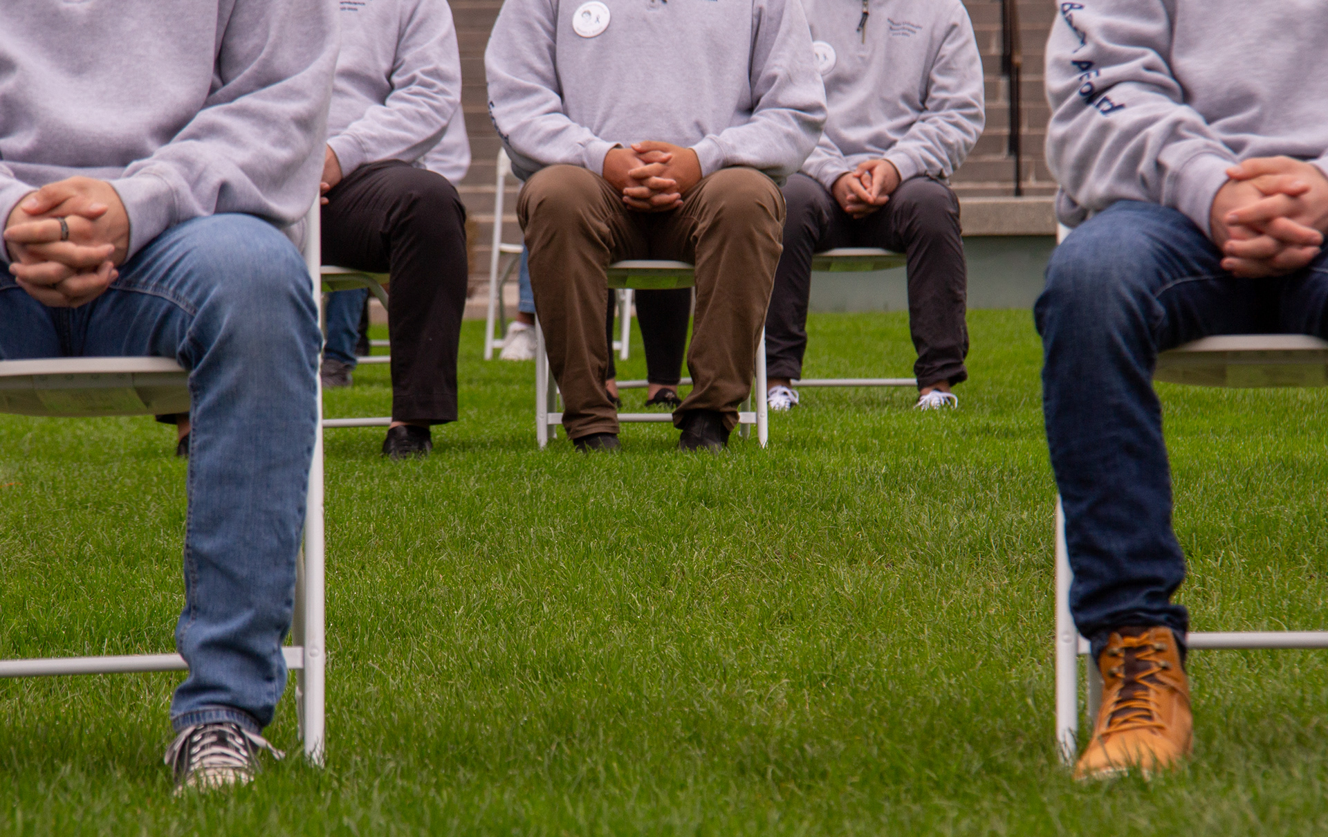 The Syracuse University Remebrance Scholars pay respects to the Syracuse students who died from the bombing of Pan Am Flight 103 during Remembrance Week.