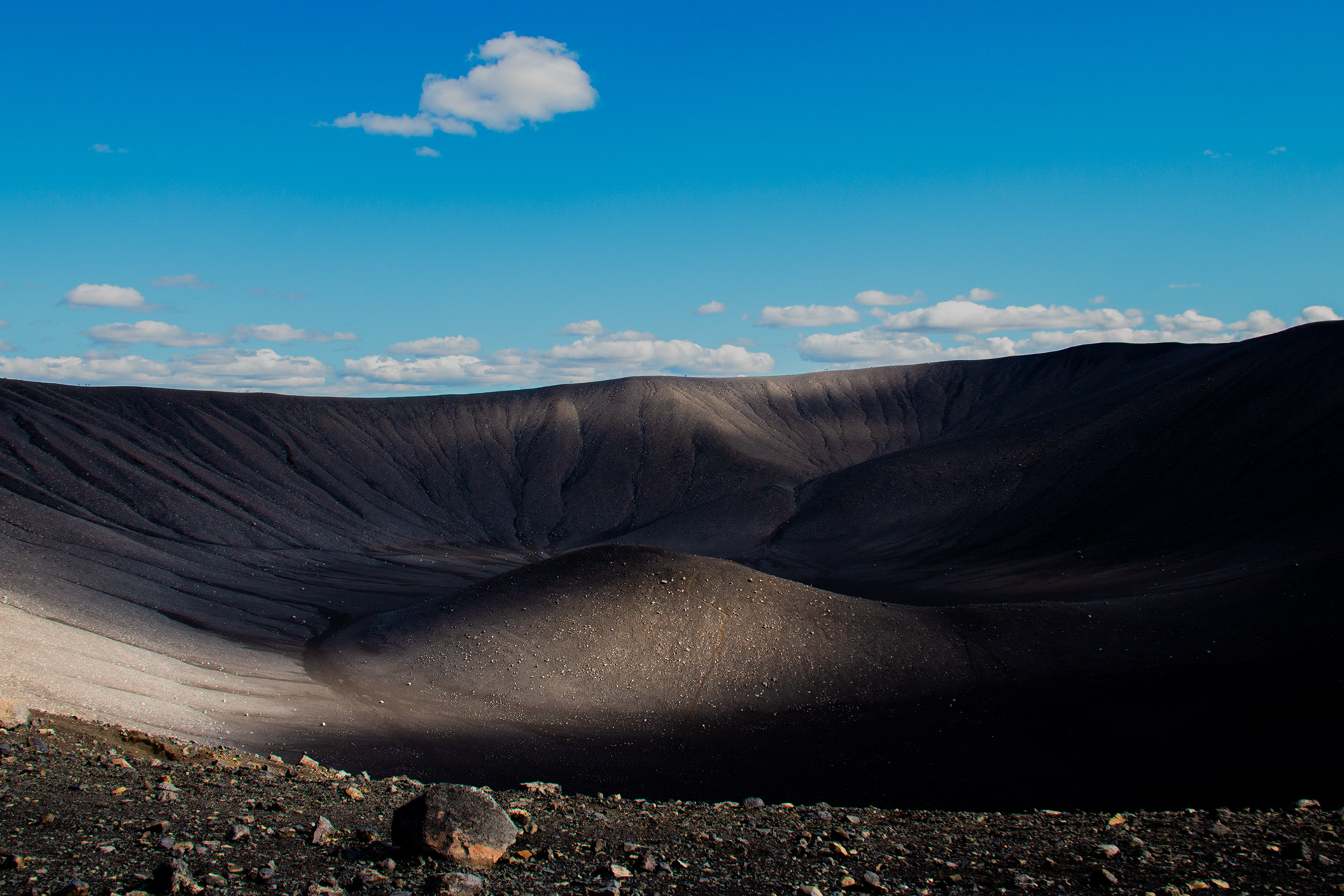Hverfjall Crater in Myvatn, North Iceland