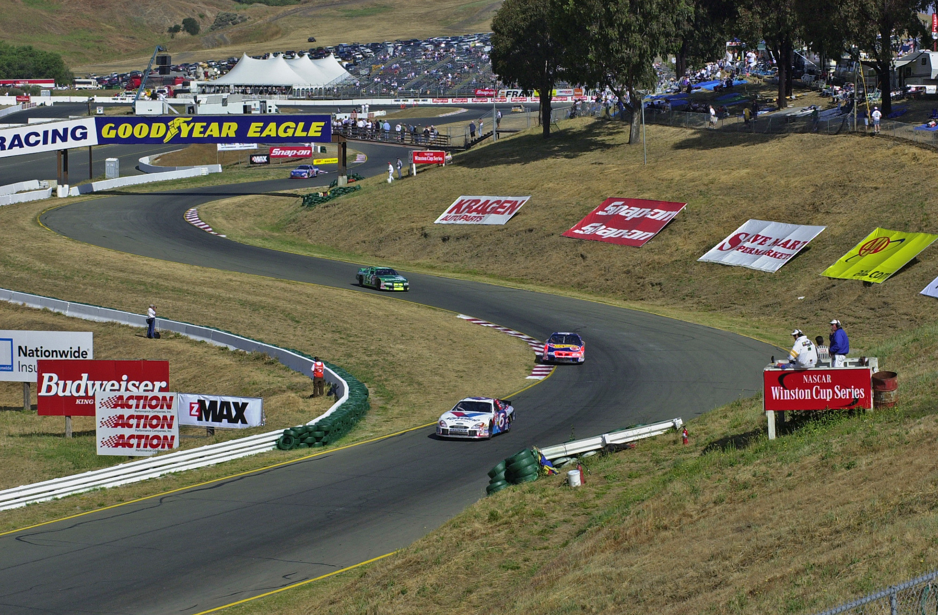 Sears Turn 8 before the redevelopment removed the Bridge - and trees...... ©  IAN DONALD
