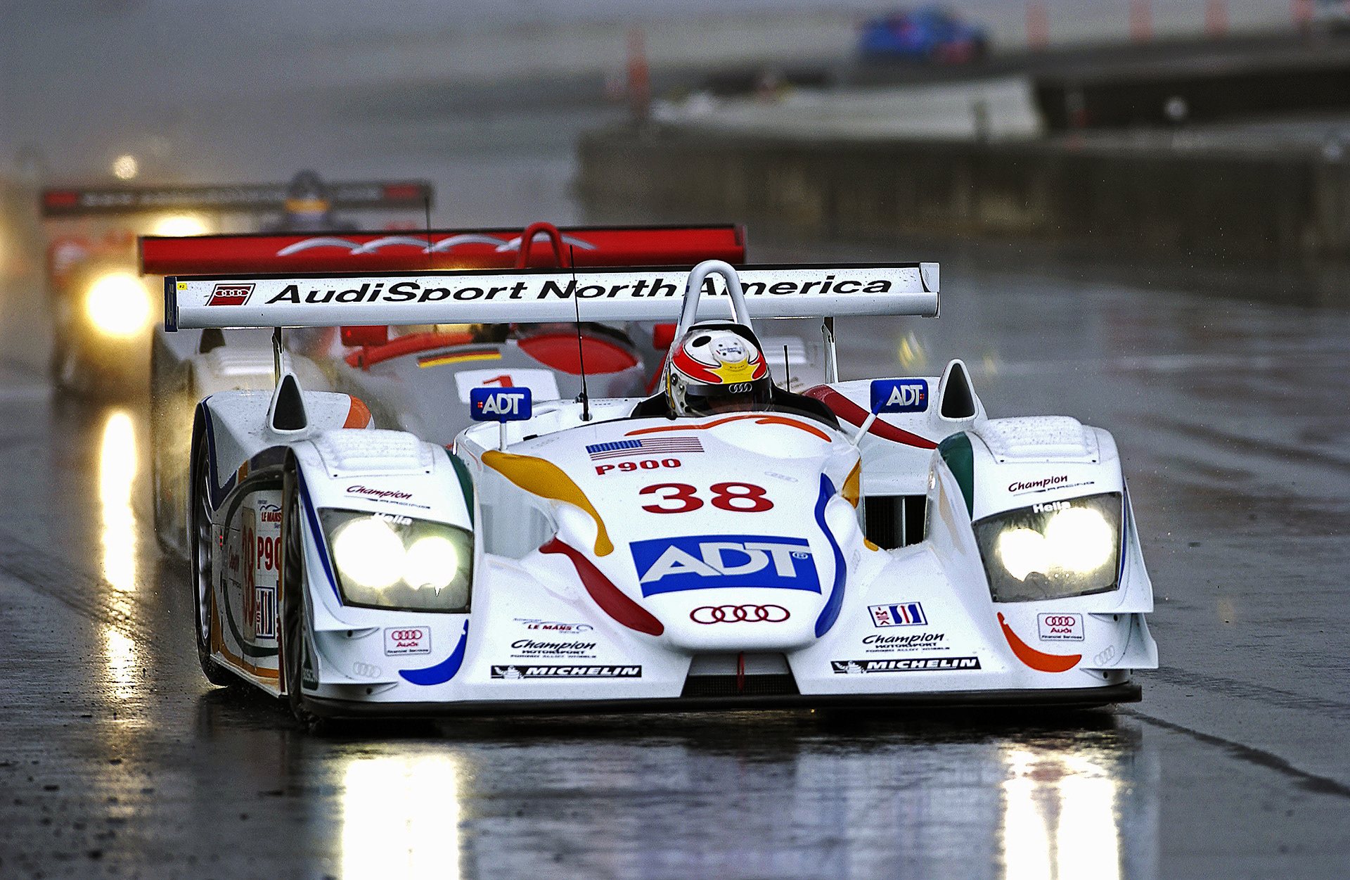 Audi R8 in the rain at Sears Point.  ©  IAN DONALD