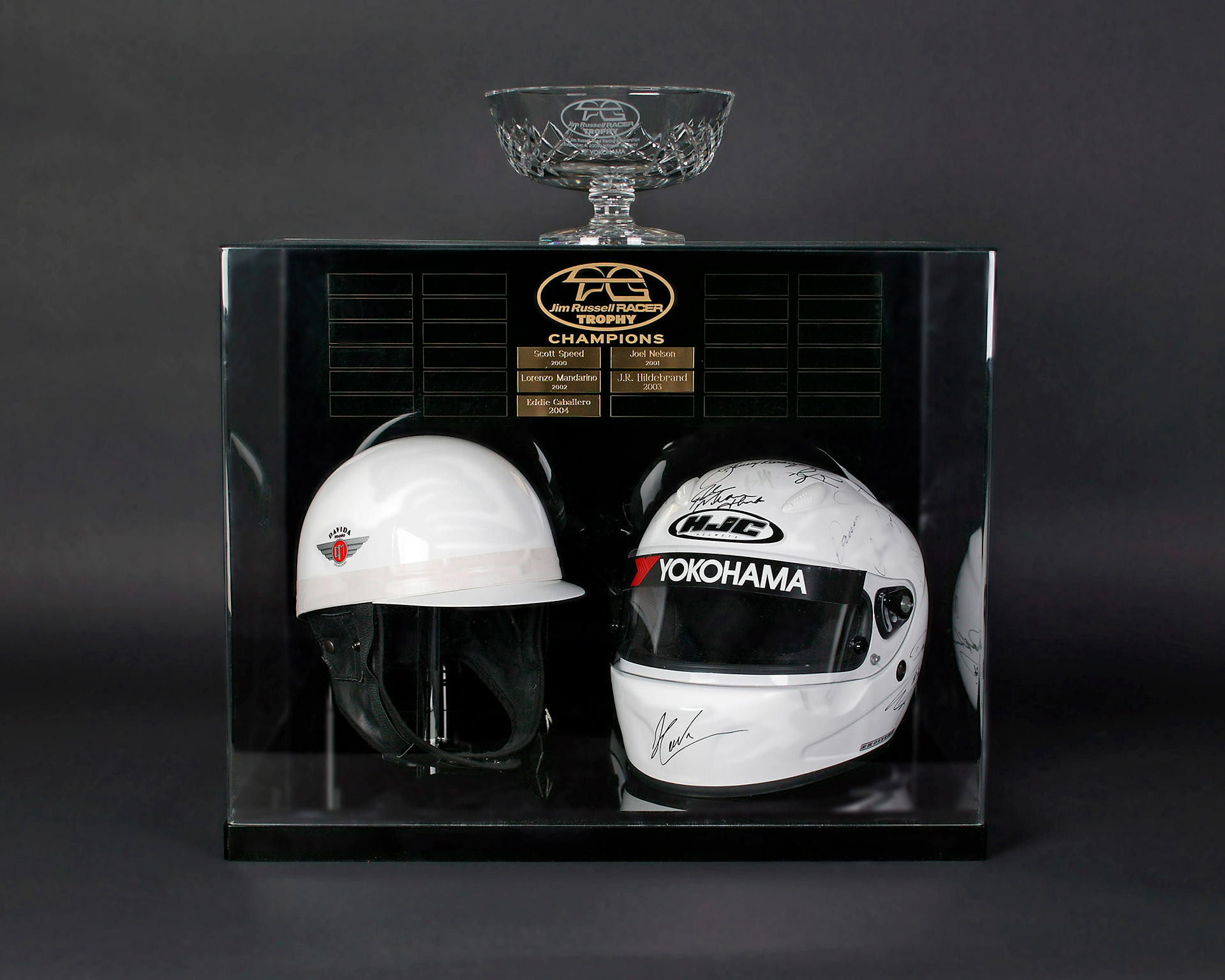 Jim Russell Racing Schools  "Racer" Award Trophy.  ©  IAN DONALD