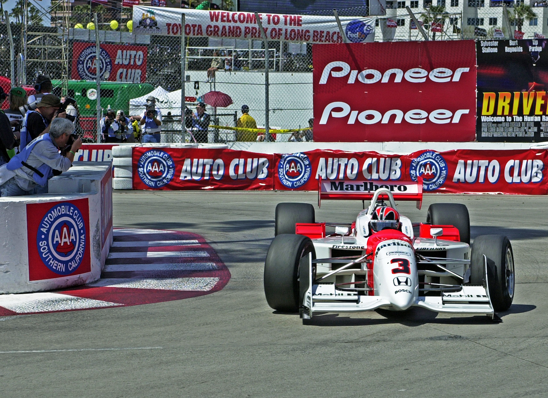 Helio Castroneves - Winner: 2001 Long Beach GP.  © IAN DONALD