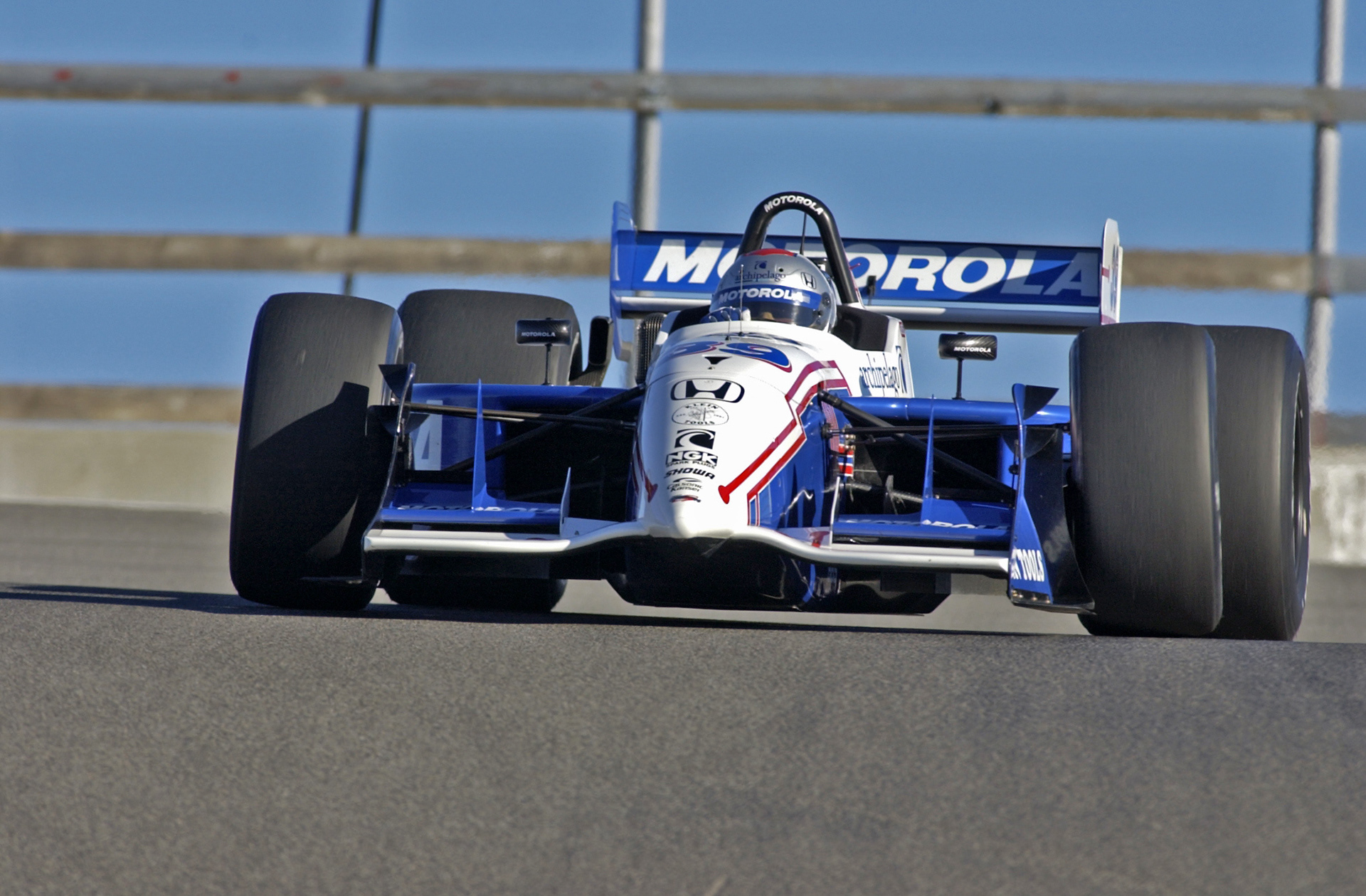 Michael Andretti at the top of The Corkscrew  ©  IAN DONALD