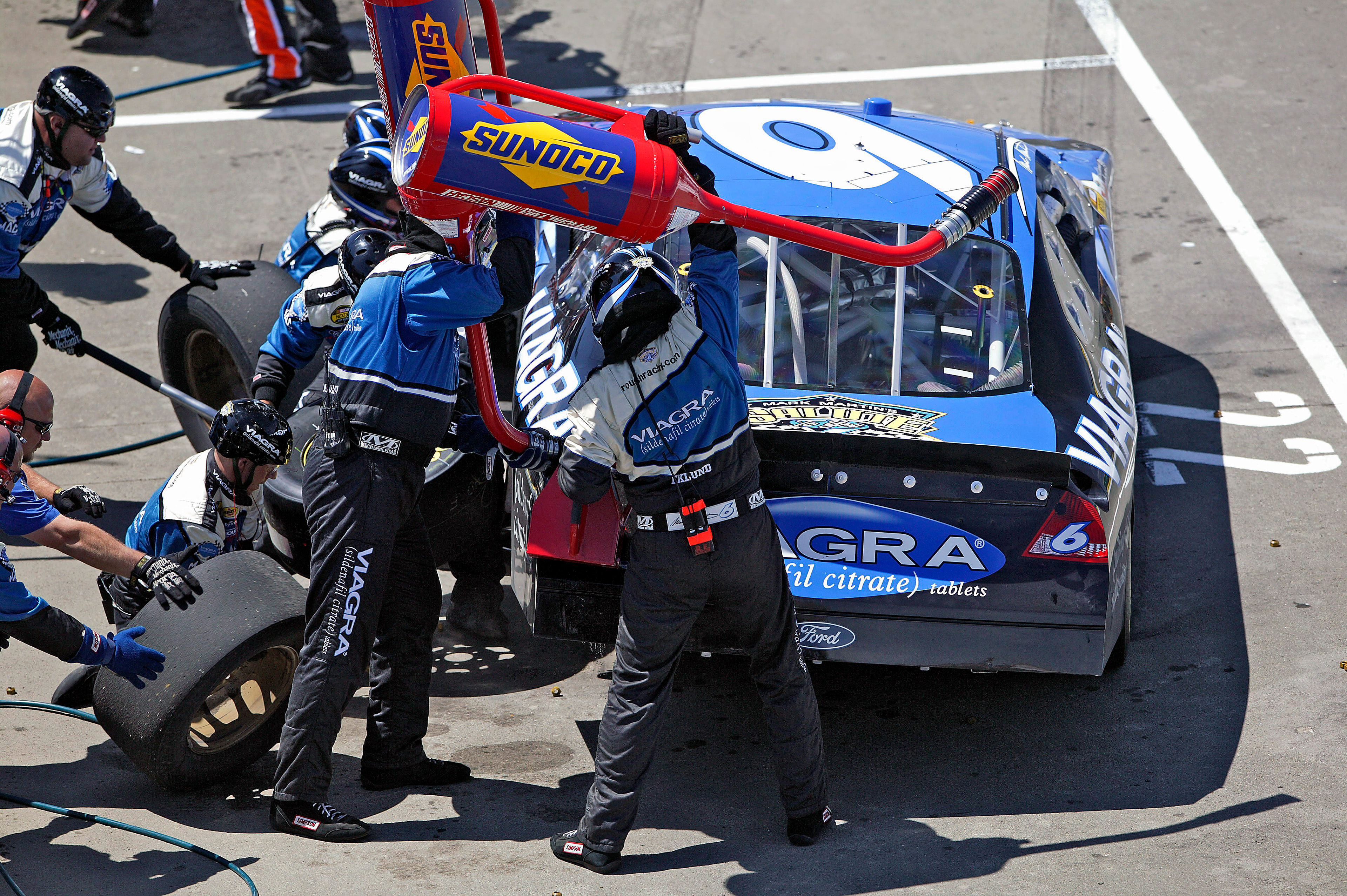 Mark Martin makes a Viagra Pit Stop...  ©  IAN DONALD