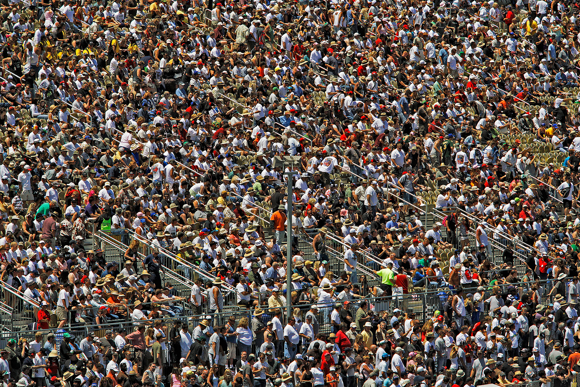 Permanent seating in the new Grandstand at Sonoma Raceway 2003.  ©  IAN DONALD