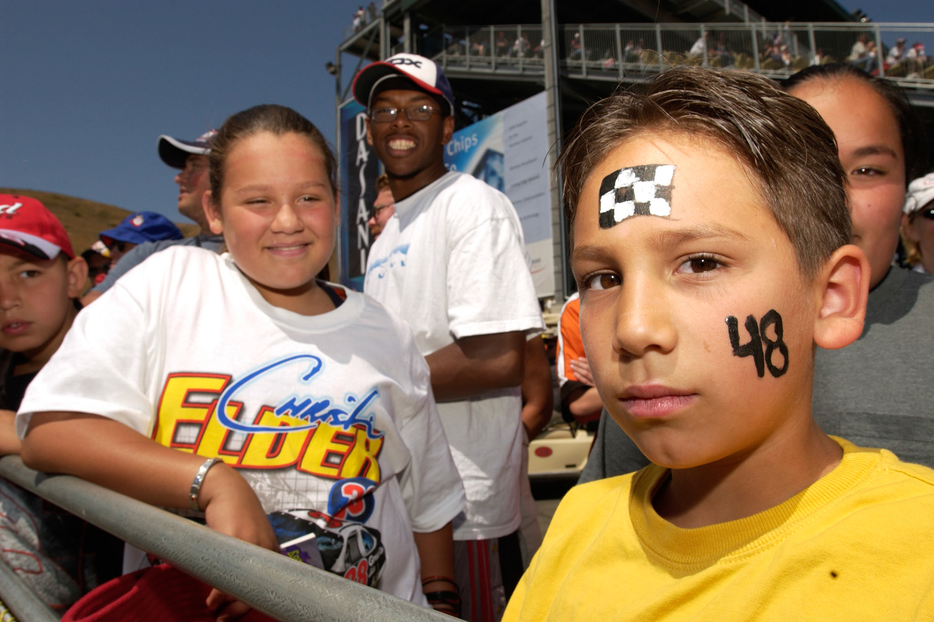 Jimmie Johnson's fans come in all sizes.  ©  IAN DONALD