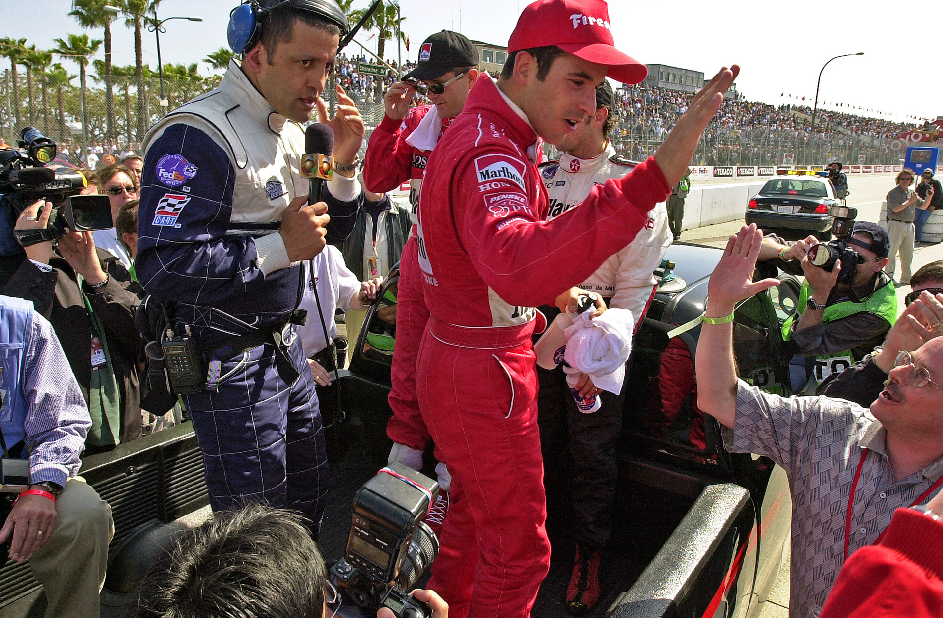 2001 Long Beach GP - Helio Castroneves led all 82 laps...  ©  IAN DONALD