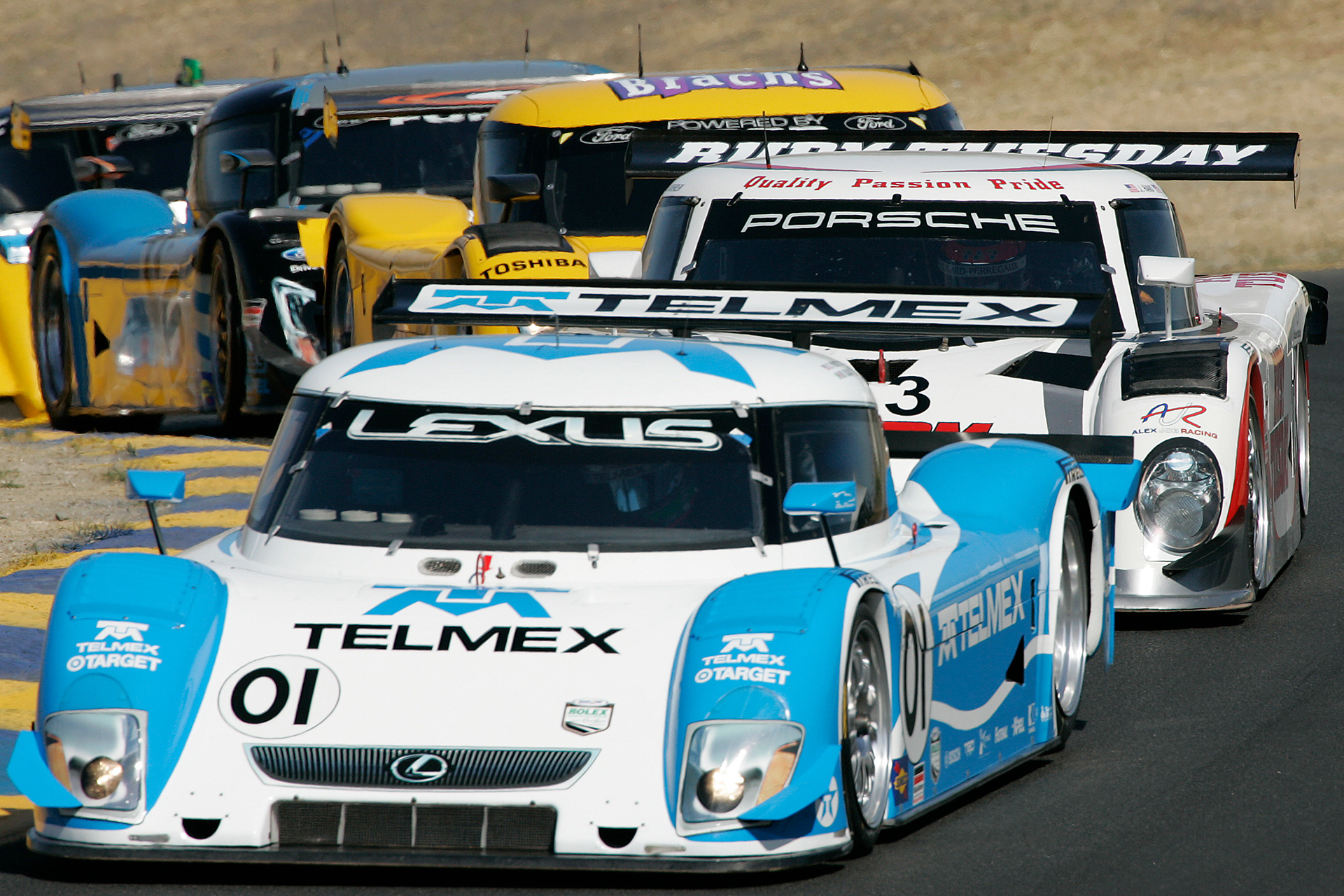 The early 2000's Rolex Daytona Prototypes were the ugliest racecars I can remember shooting. Later versions had more design flexibilty from the Rolex Series organizers...  ©  IAN DONALD