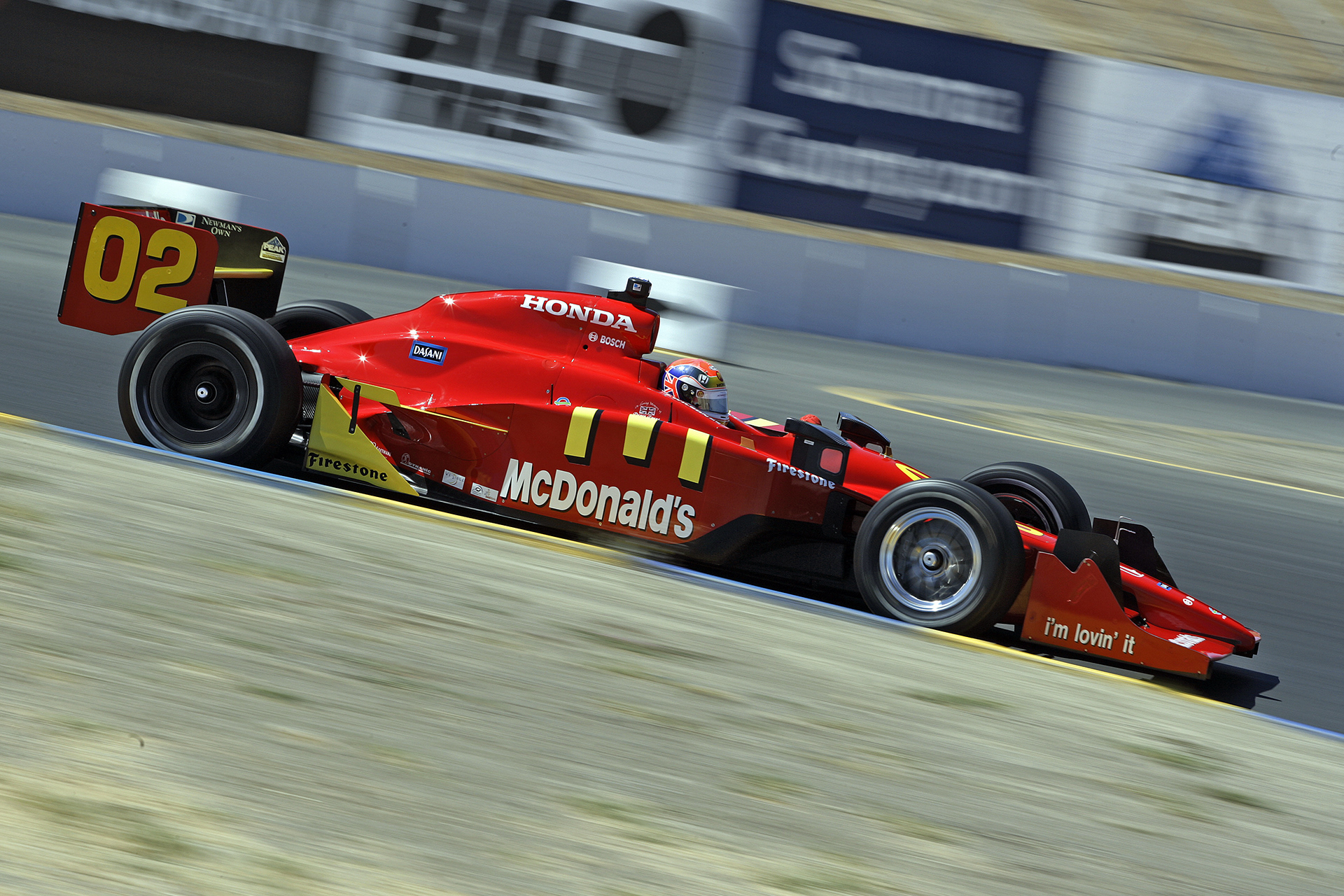 Graham Rahal in the McDonald's Indy Car.  ©  IAN DONALD