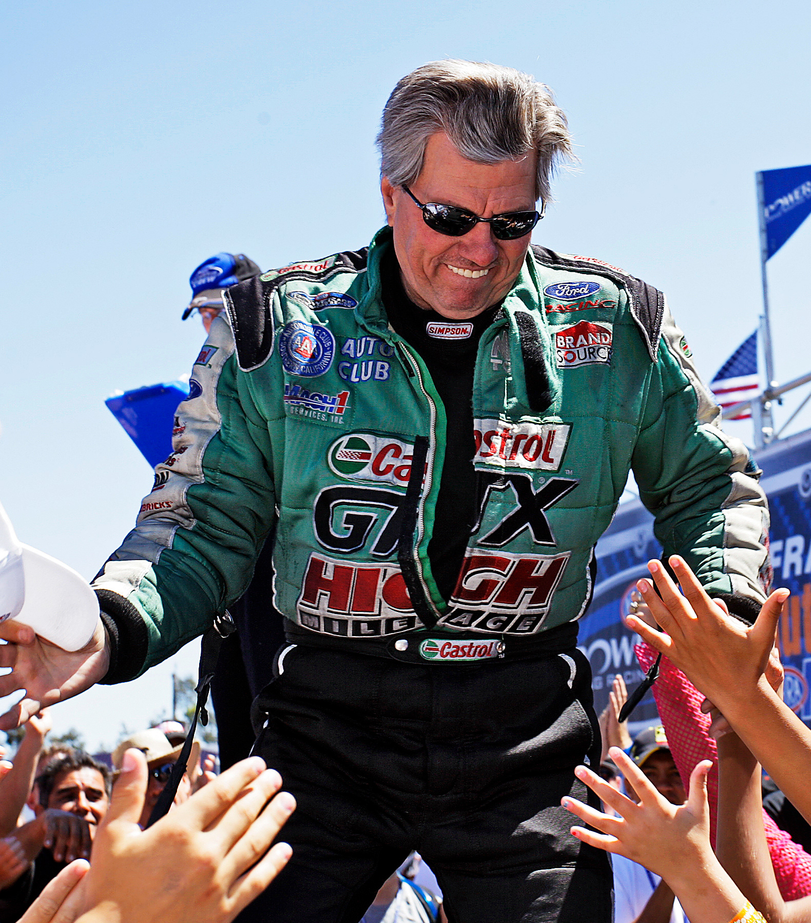 John Force - a 16-time NHRA Champion at NHRA Driver Introductions.  ©  IAN DONALD
