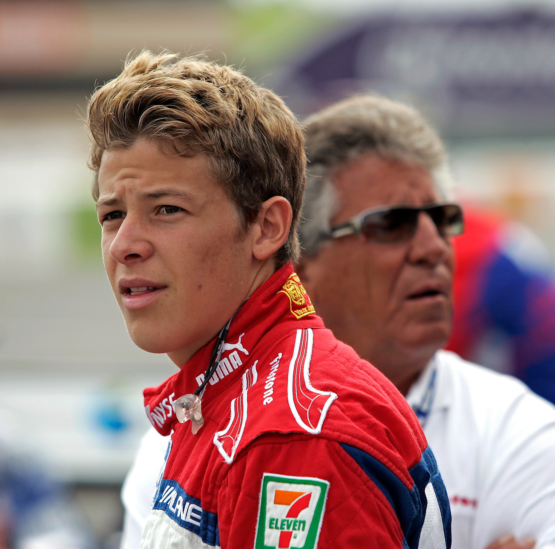 Marco Andretti and Grandfather Mario.  ©  IAN DONALD