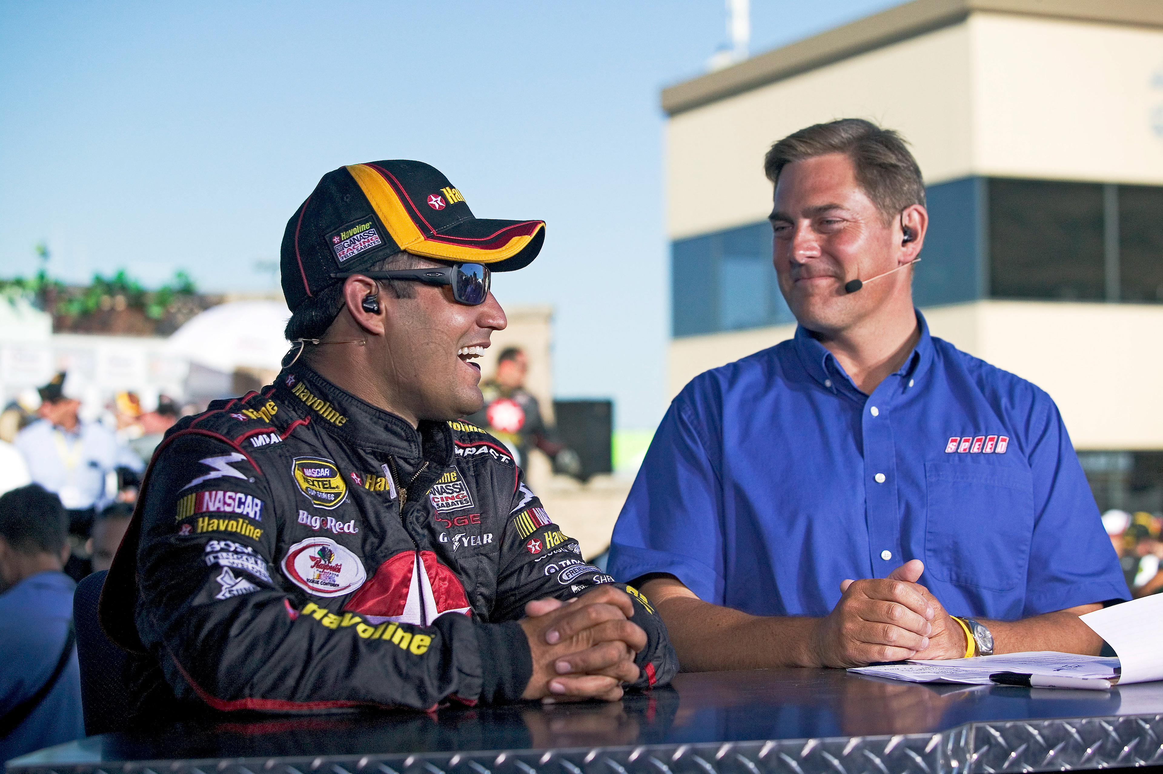Winner's interview for Juan Pablo Montoya.  ©  IAN DONALD