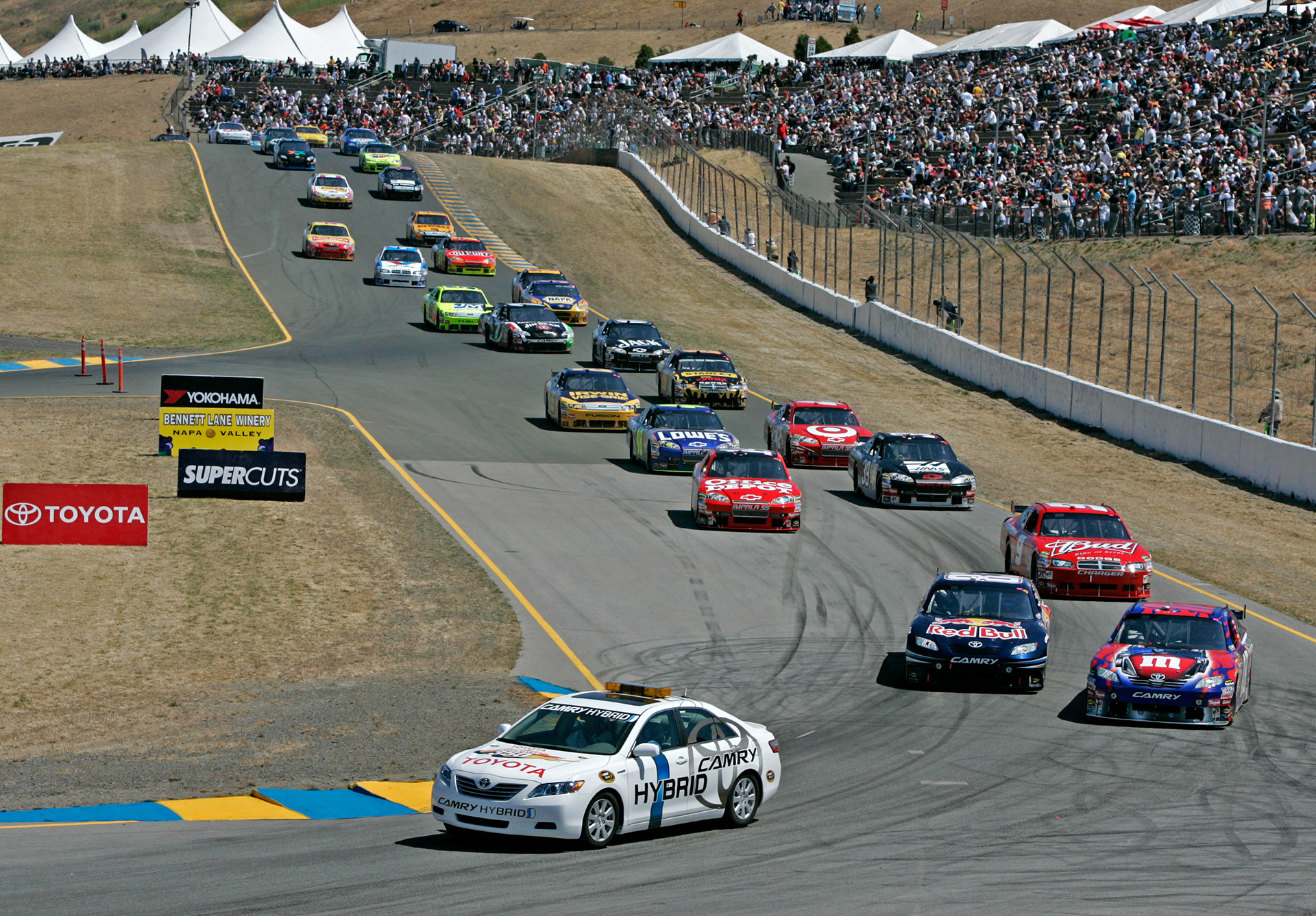 Following the Pace Car after a Red Flag ©  IAN DONALD