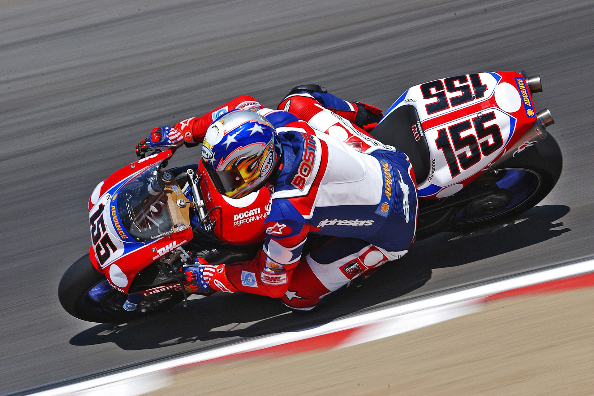 Ben Bostrom at the top of "The Corkscrew" at Laguna Seca.  ©  IAN DONALD