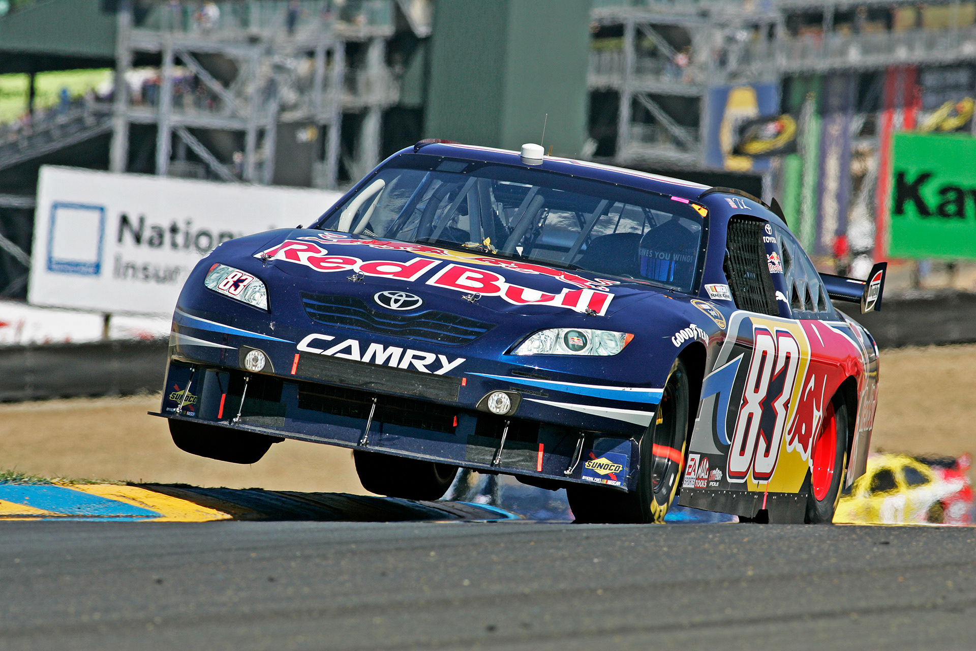 Brian Vickers in the Red Bull Toyota NASCAR entry.  ©  IAN DONALD