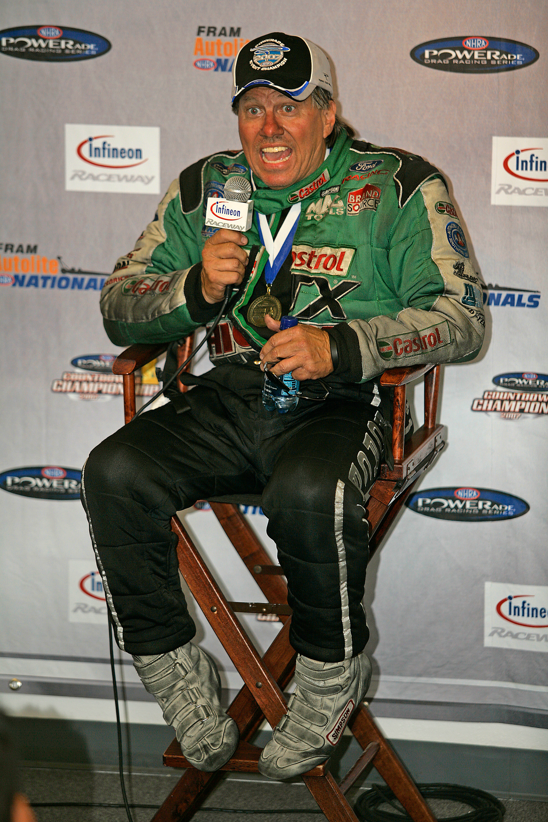 John Force is always an entertaining interview...  ©  IAN DONALD
