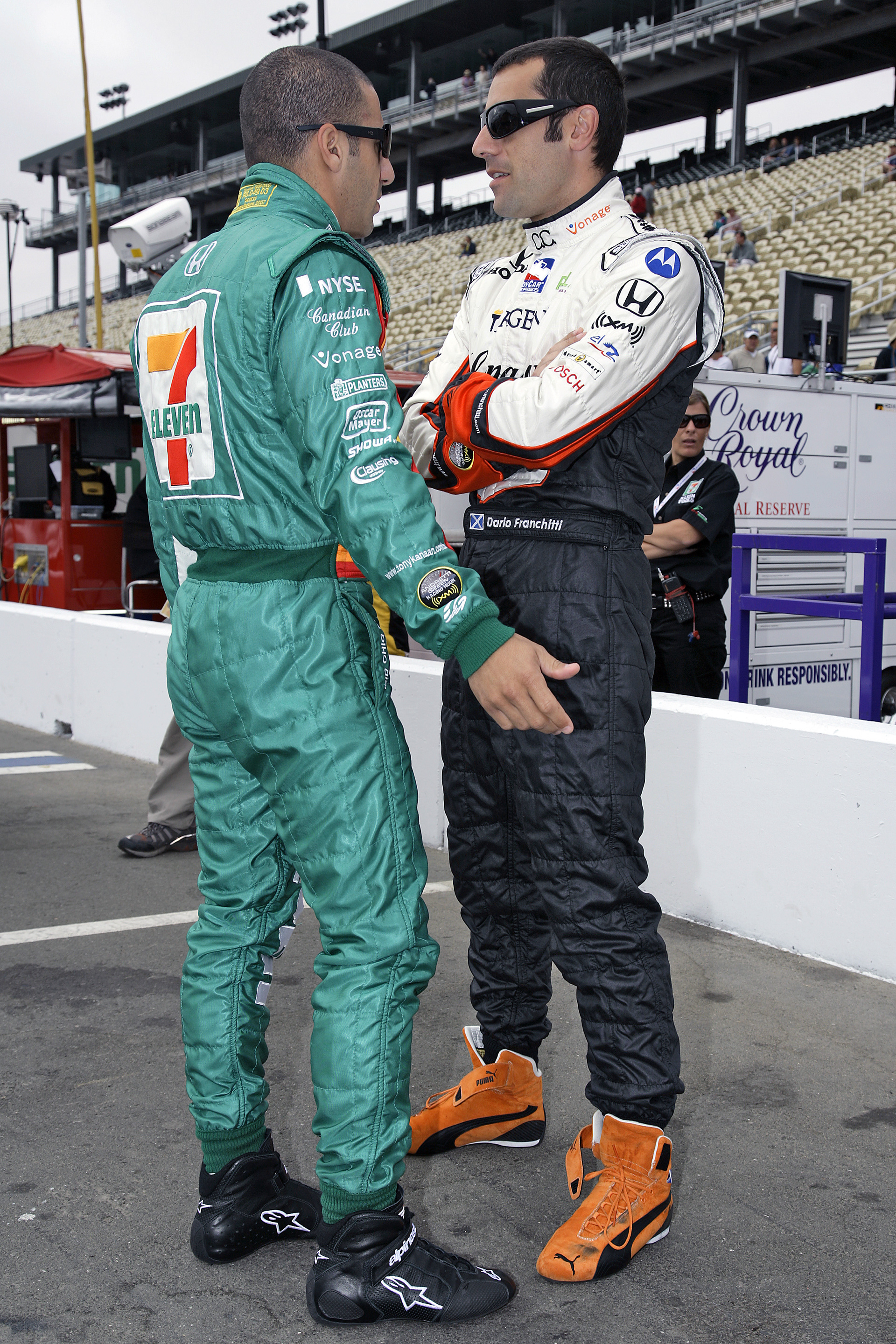 Tony Kanaan and Dario Franchitti.  ©  IAN DONALD