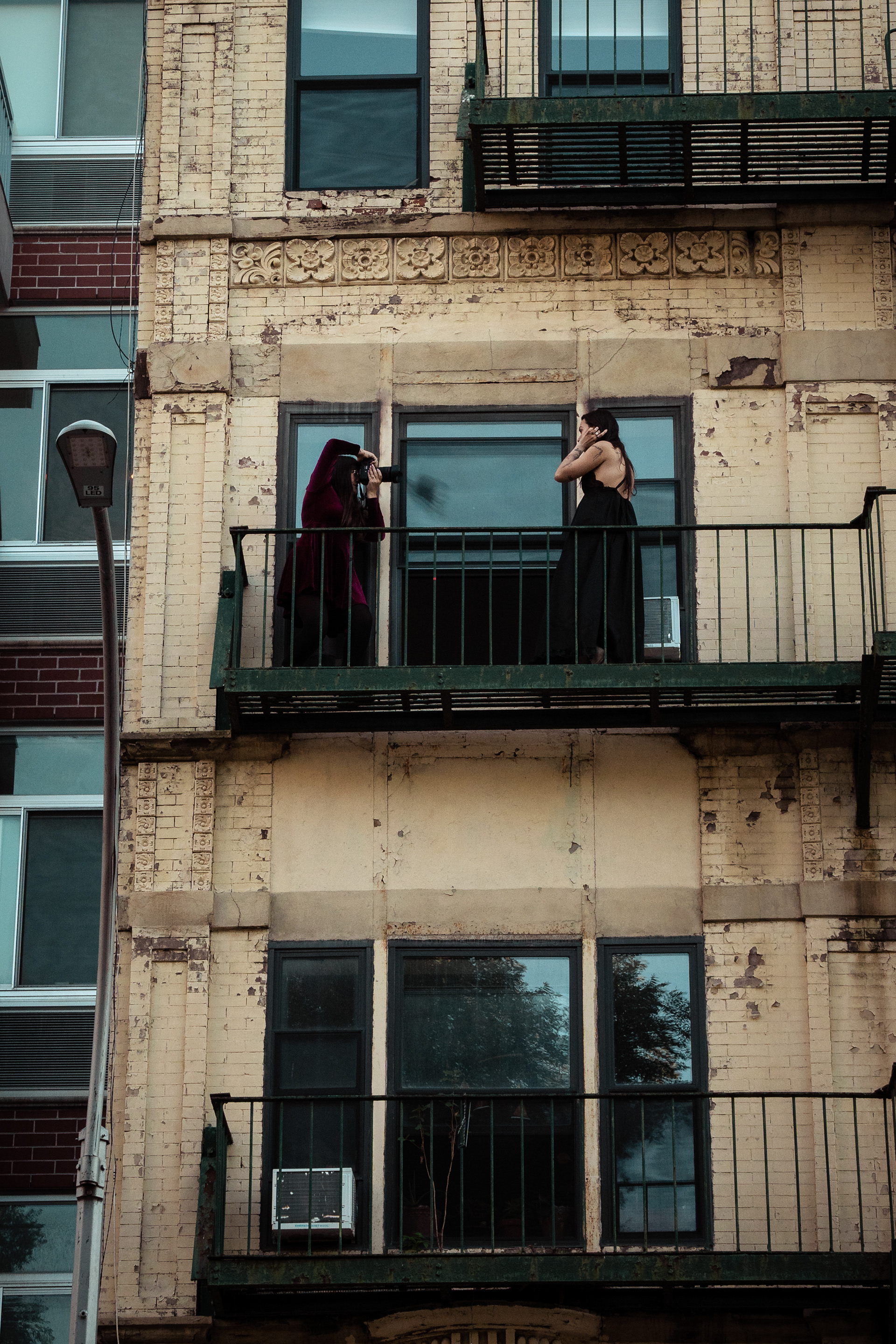 Candid Capture of Balcony Photoshoot