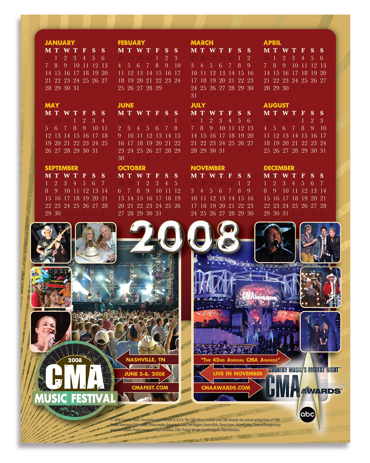 CMA: Promo Calendar (Front)