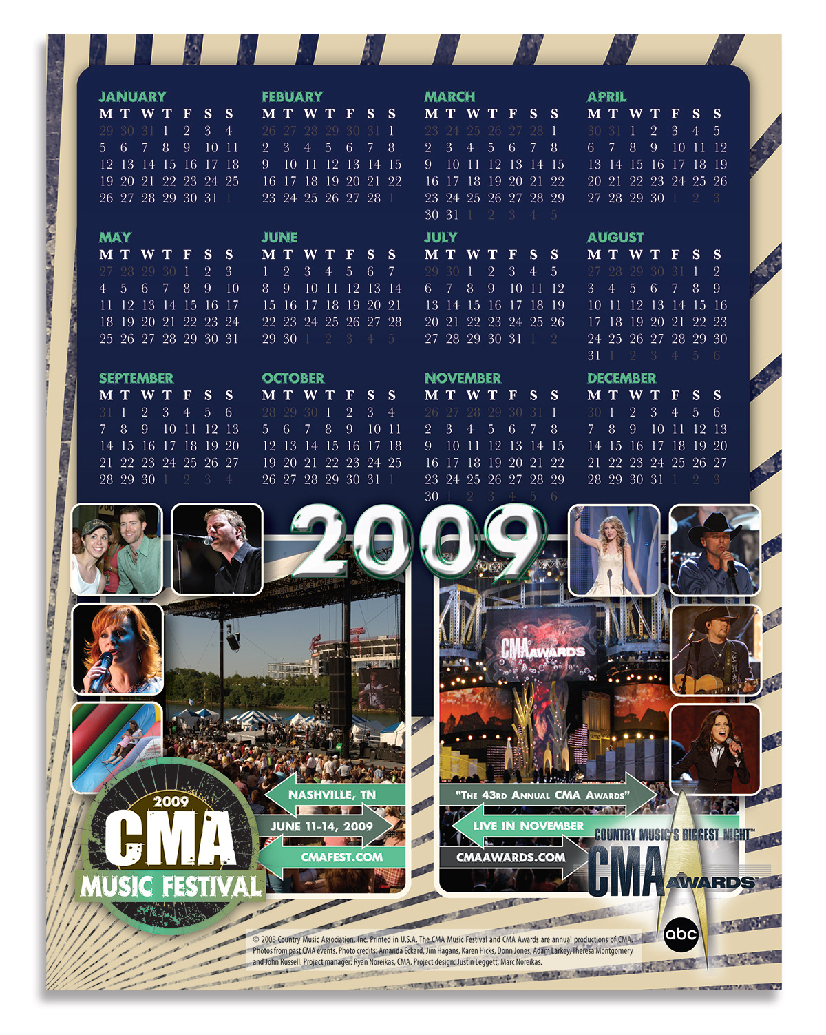 CMA: Promo Calendar (Back)