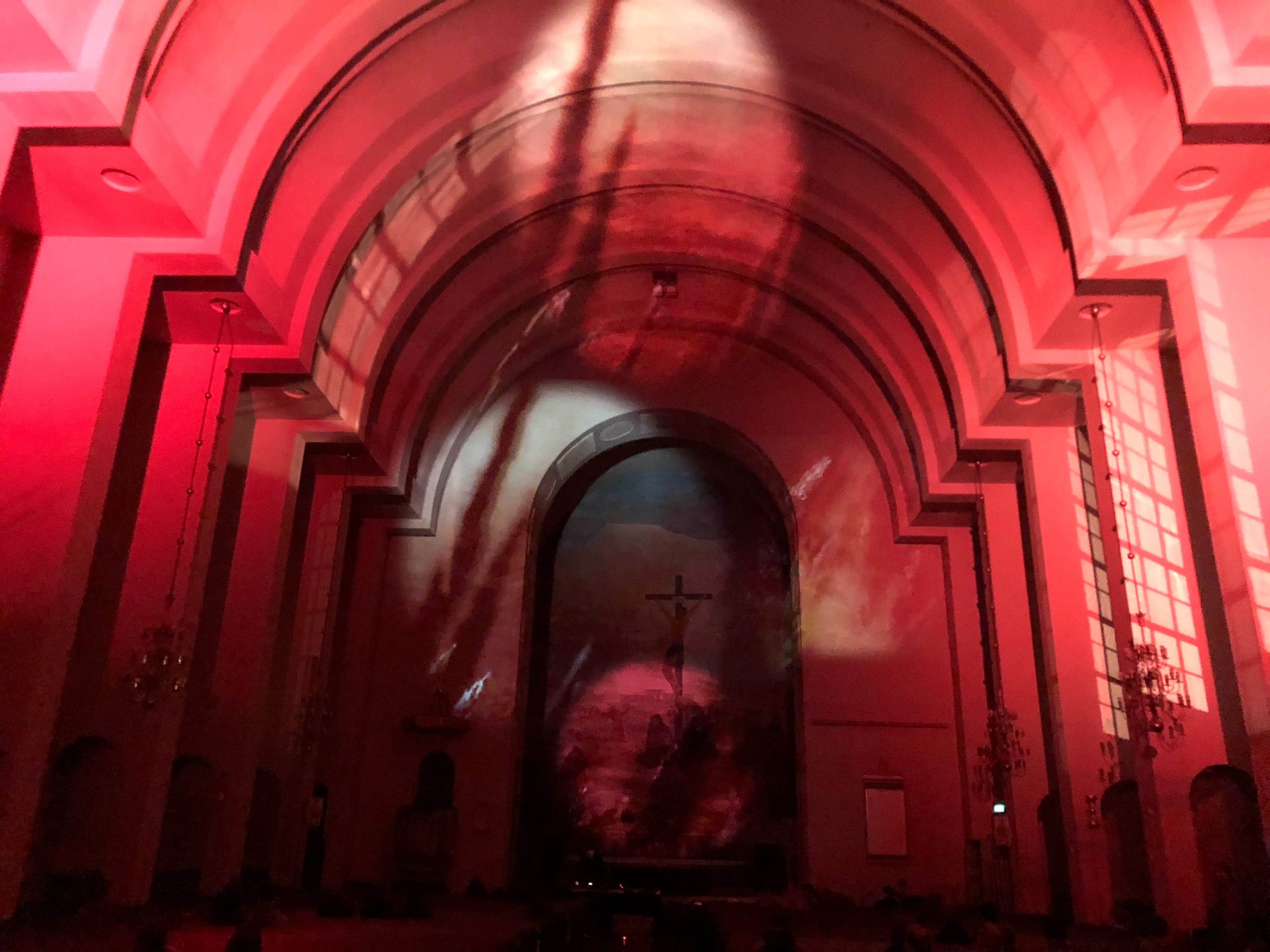 Ecclesia live visuals by Folded Visuals. Video projections in Martin's Church, Turku.