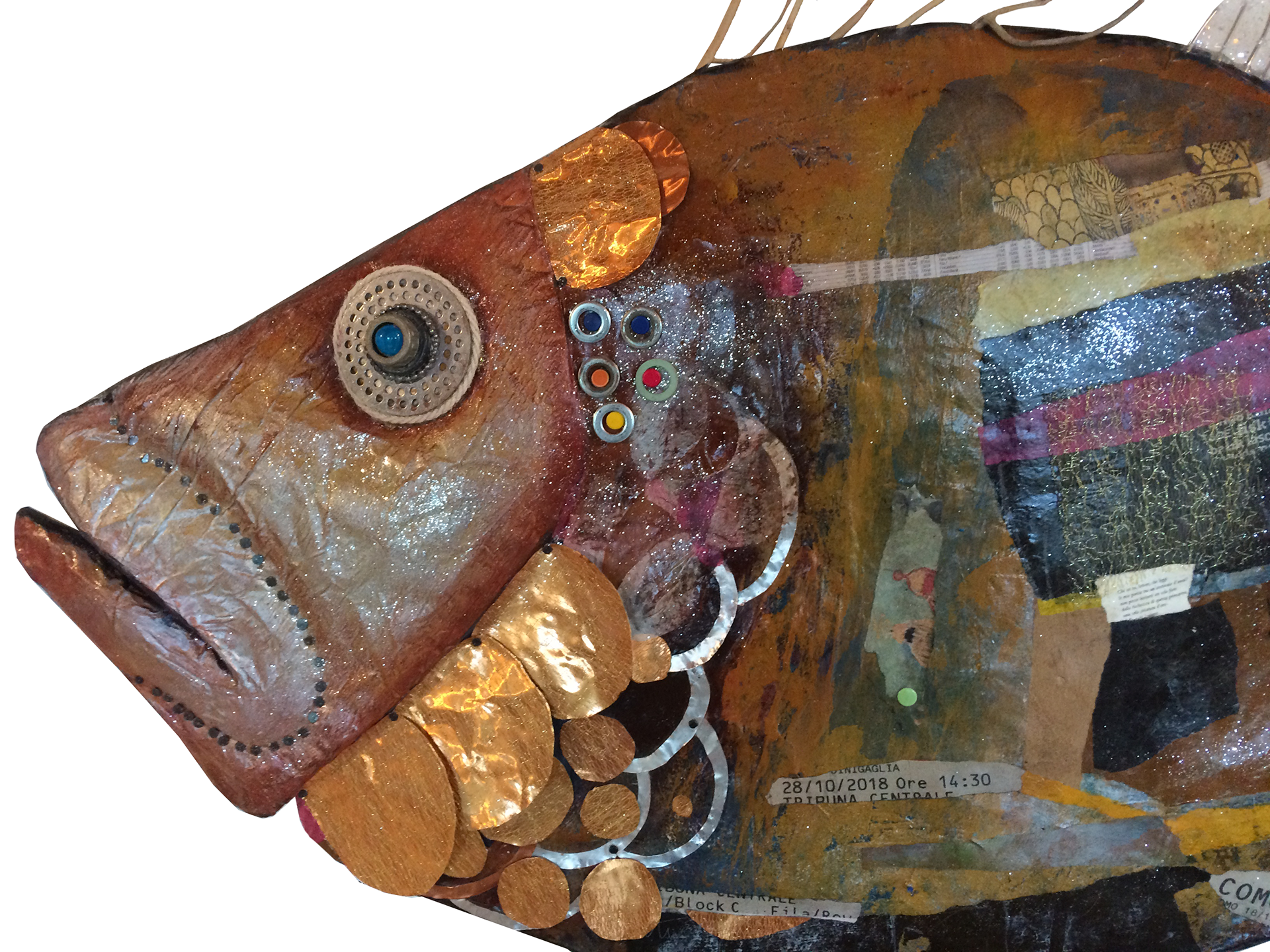 COLLECTION OF PAPIER MACHE' FISHES