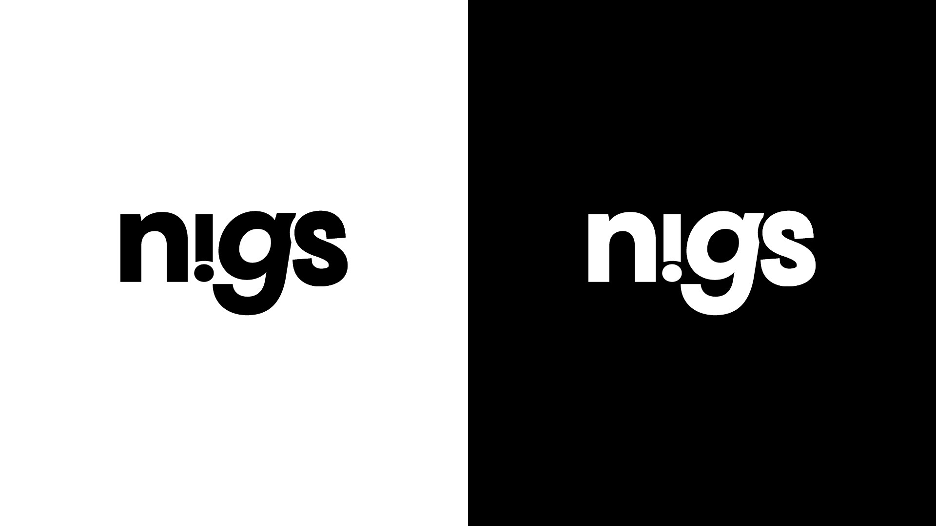 Logo em fundos P&B