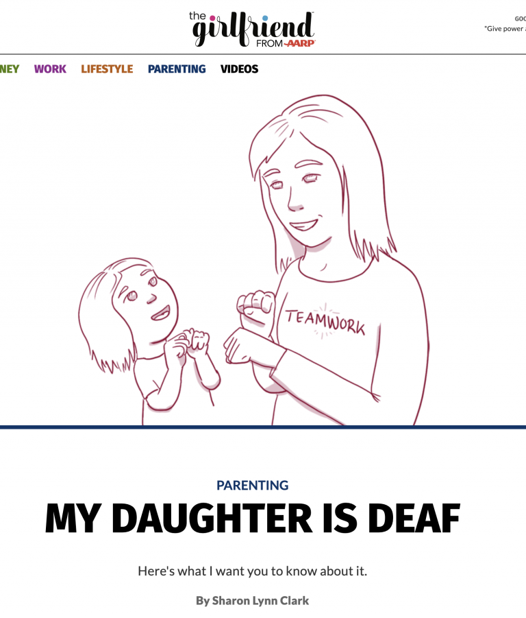 Aartworks are shown in the article "My daugther is deaf" on "The girlfriend" website