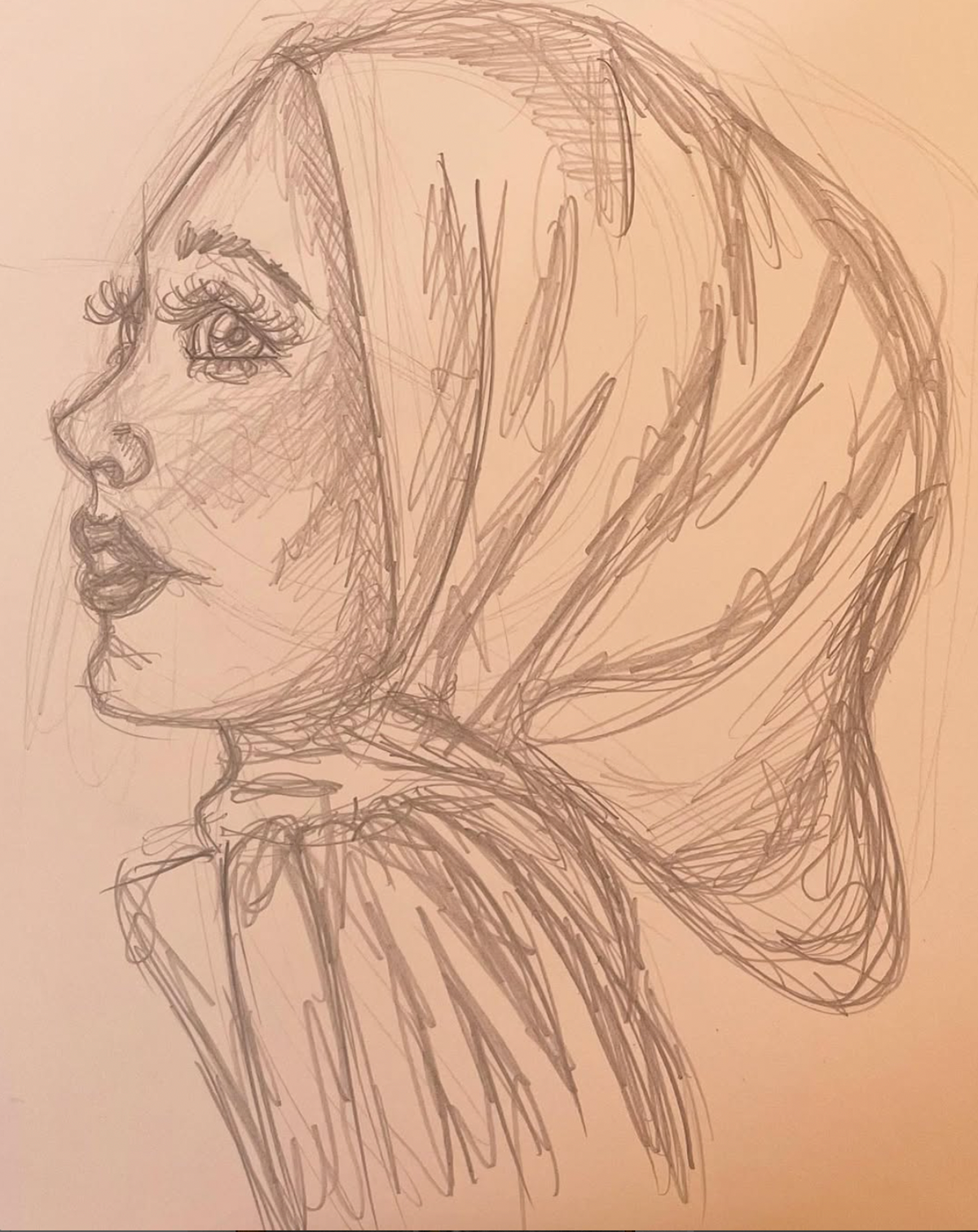 pencil portrait practice