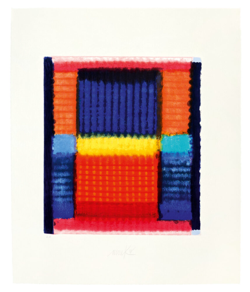 Heinz Mack Kleine Expression Siebdruck 2018