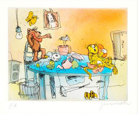 Sind Sie zu Hause, Herr Tiger?