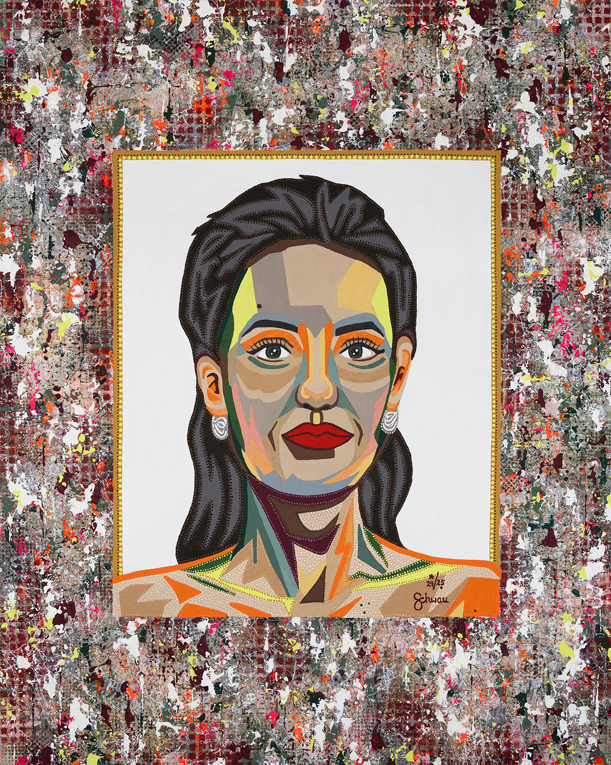 Angelina Jolie | Unikat | 100x80 cm