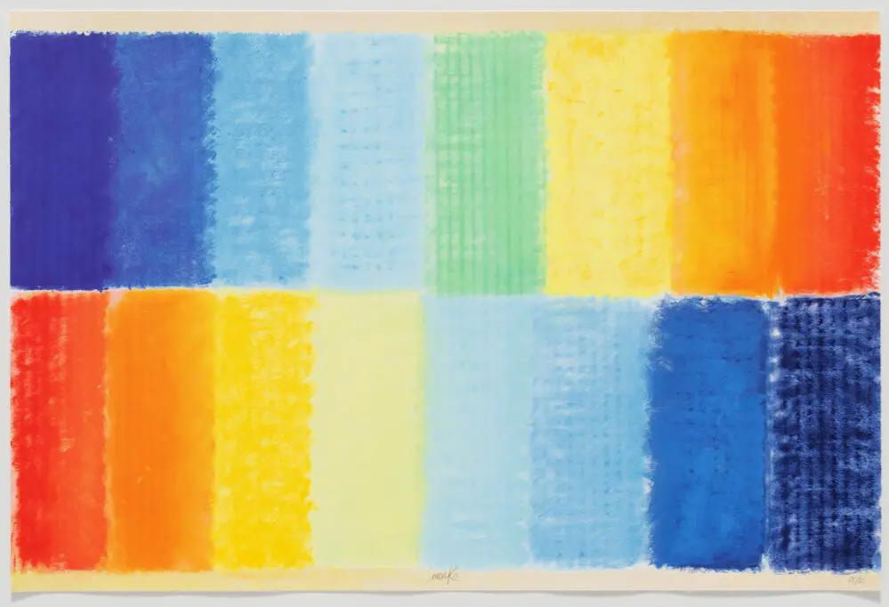 Heinz Mack Farb-Duett Grafik 2025