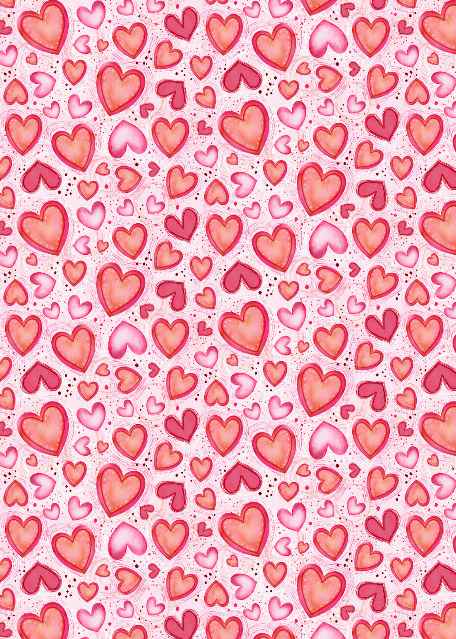 1894 Painted Sweet Heart Pattern