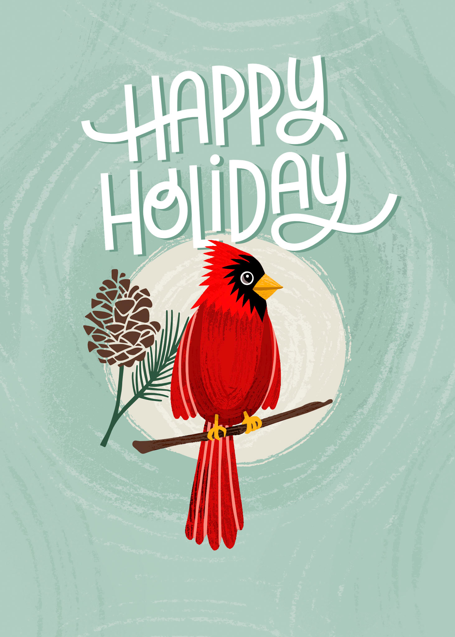 Del 1843 - Christmas Cardinal Card