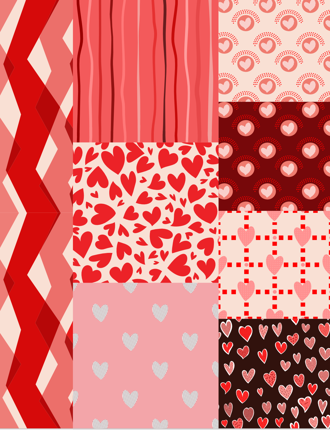 1896 Various  Valentine Coordinate Patterns