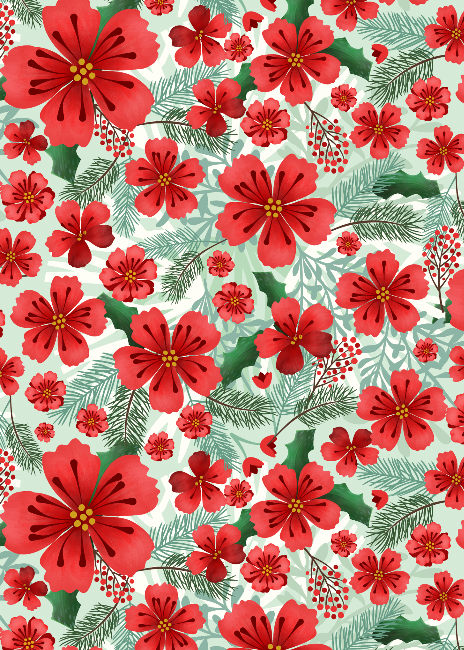 Del 1855 Christmas Hero Pattern
