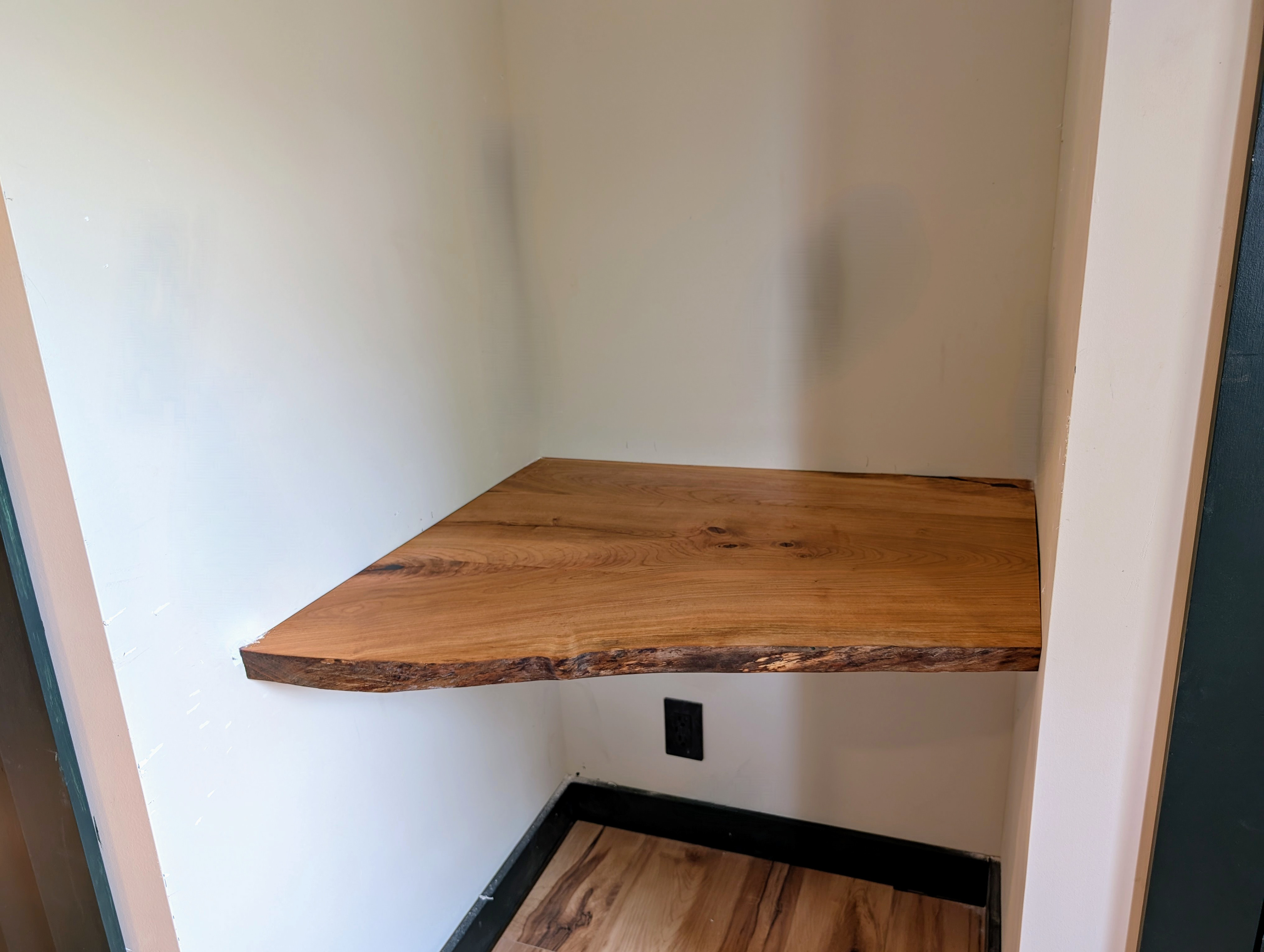 Live Edge Cherry Floating Desk
