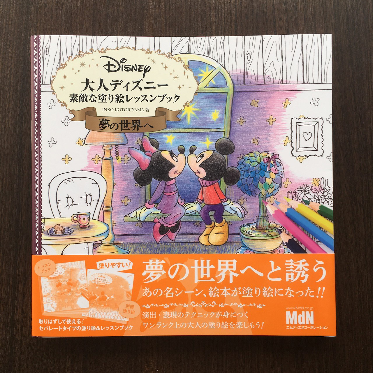 Japan Inko Kotoriyama - Disney Adult Coloring Book & Lesson