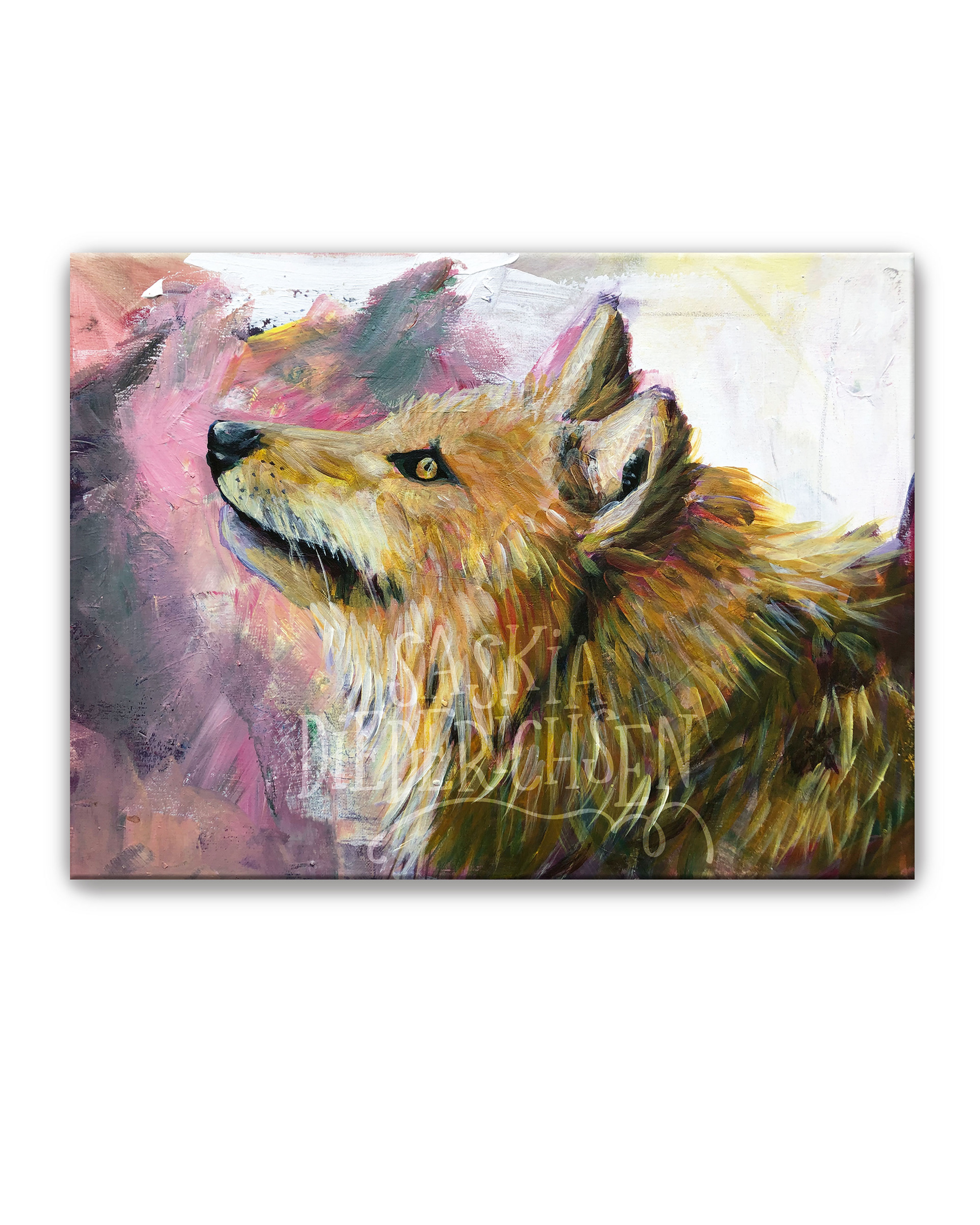 Roter Wolf, 40 x 30 cm, Preis: 230 €