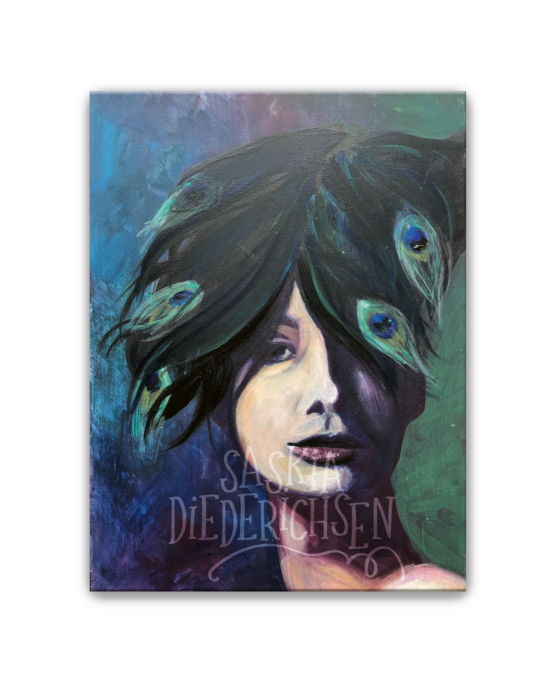 VERKAUFT! Pfauenauge, 30 x 40 cm, Preis: 230 €