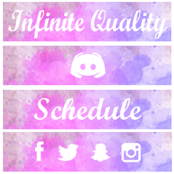 Twitch Panels (watercolour)