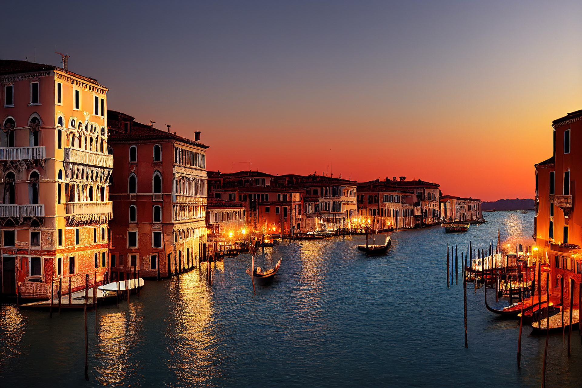 Grand Canal at Night (Venice)