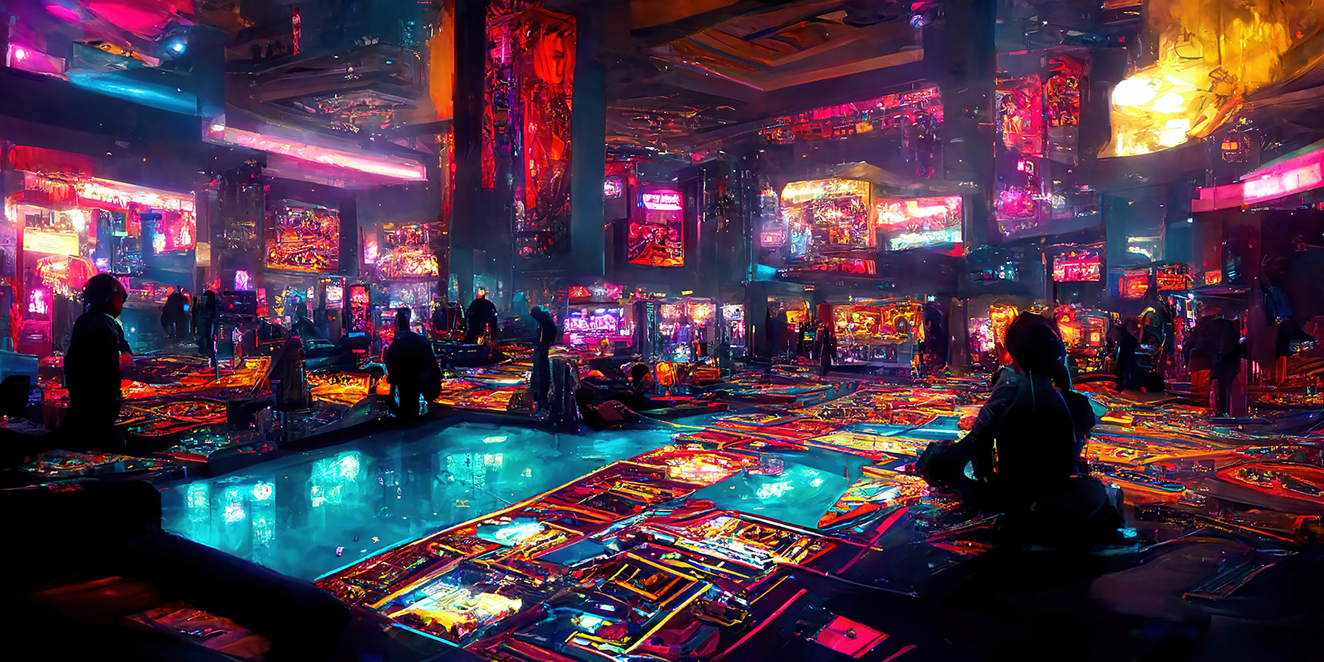 Cyberpunk Gaming Floor 2