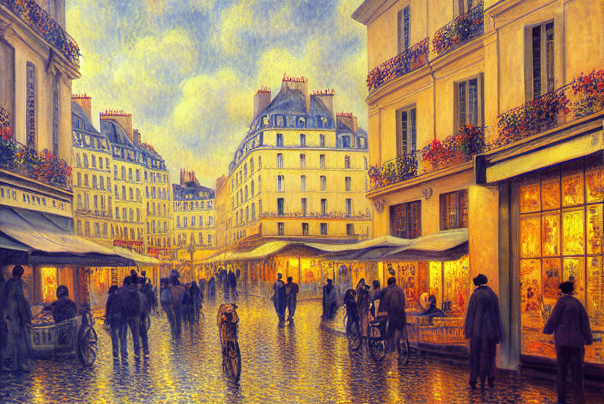 Impression of Paris (Created with Midjourney + DALL-E)