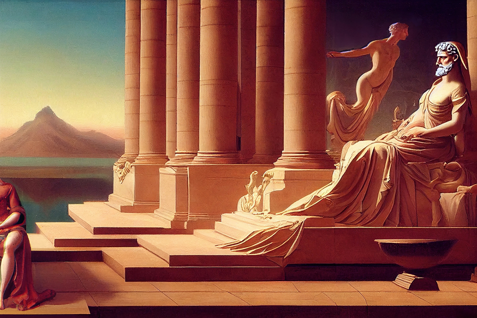 Temple of Zeus (created with Midjourney + DALL-E)