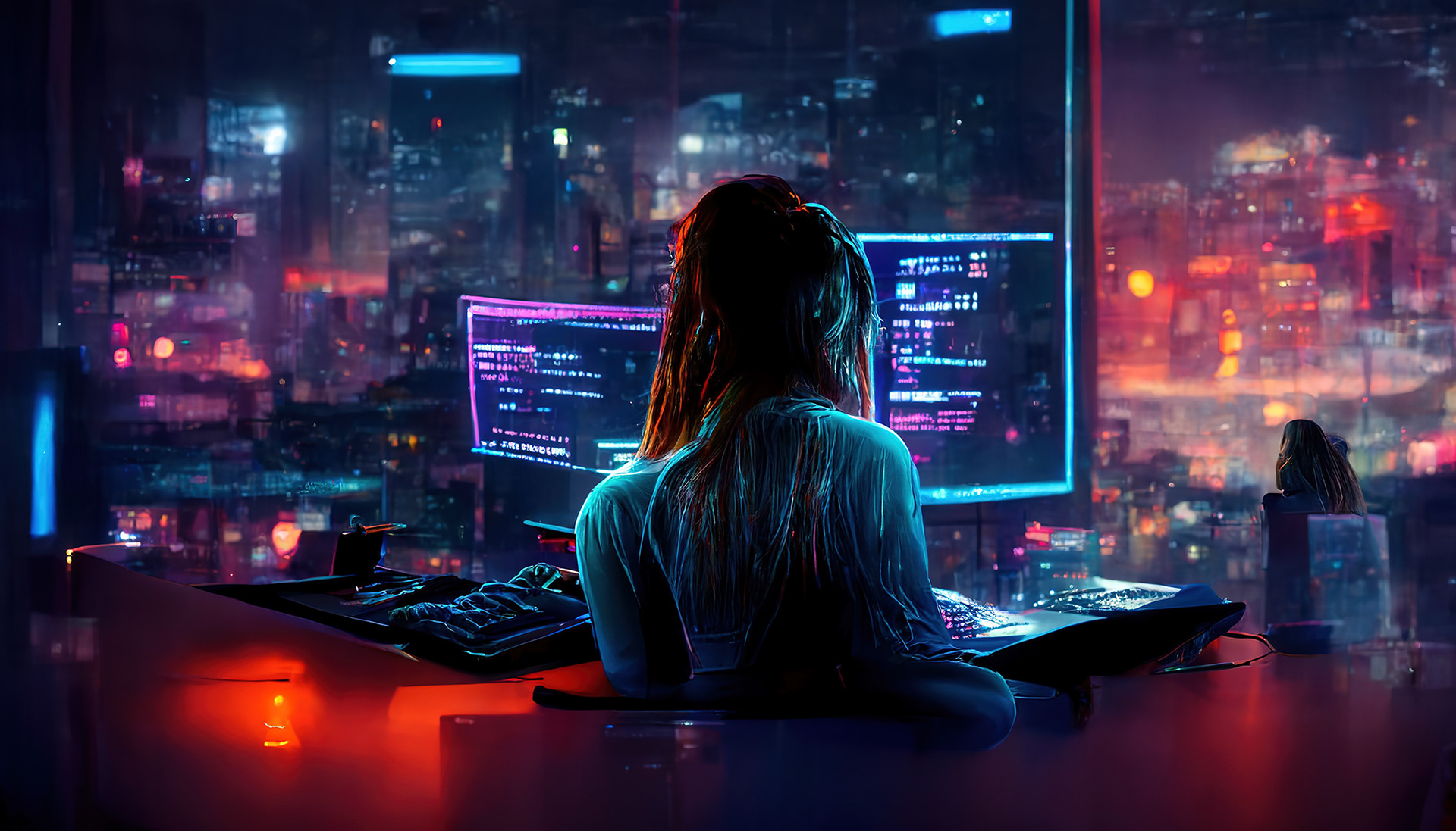 Evening at the Office