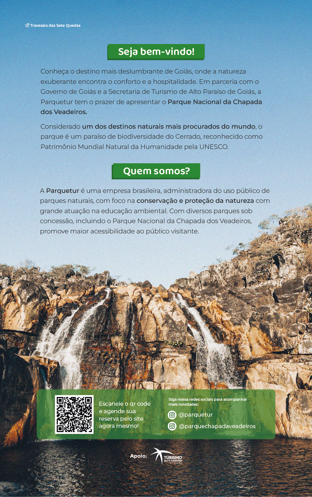 Folder institucional para ExpoGoiás - Verso