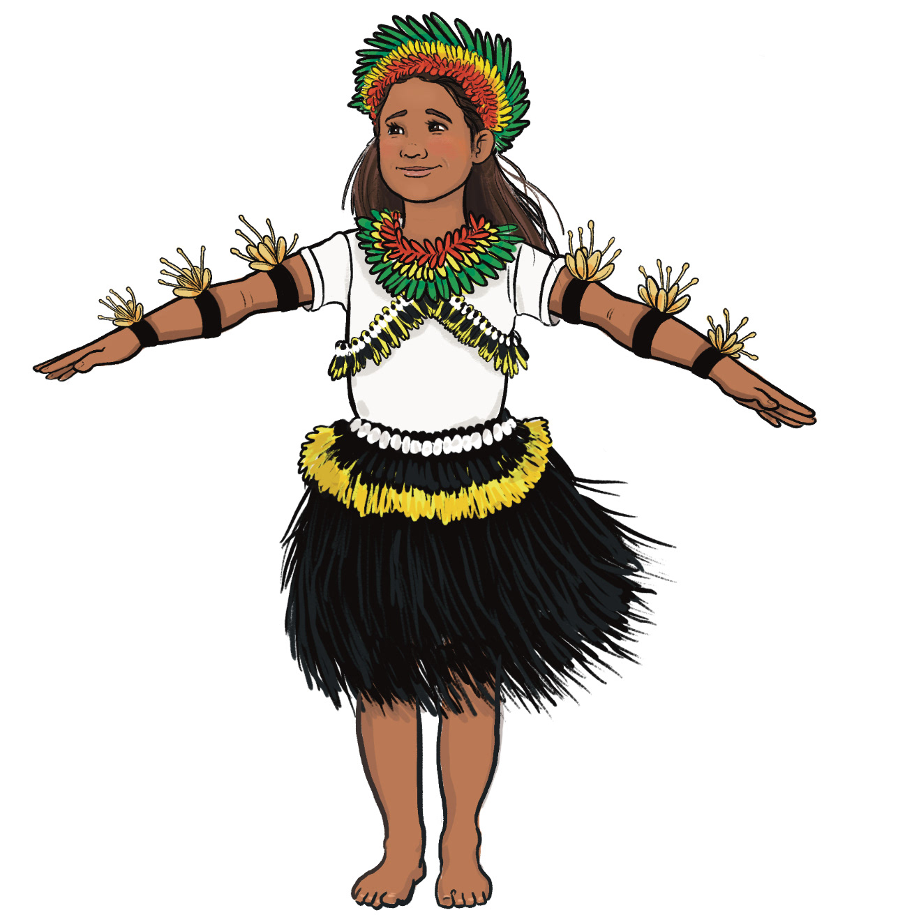 Kiribati Girl Dancing 